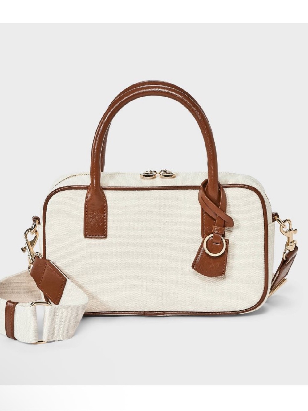 Small Satchel Handbag - Universal Thread™ Cream